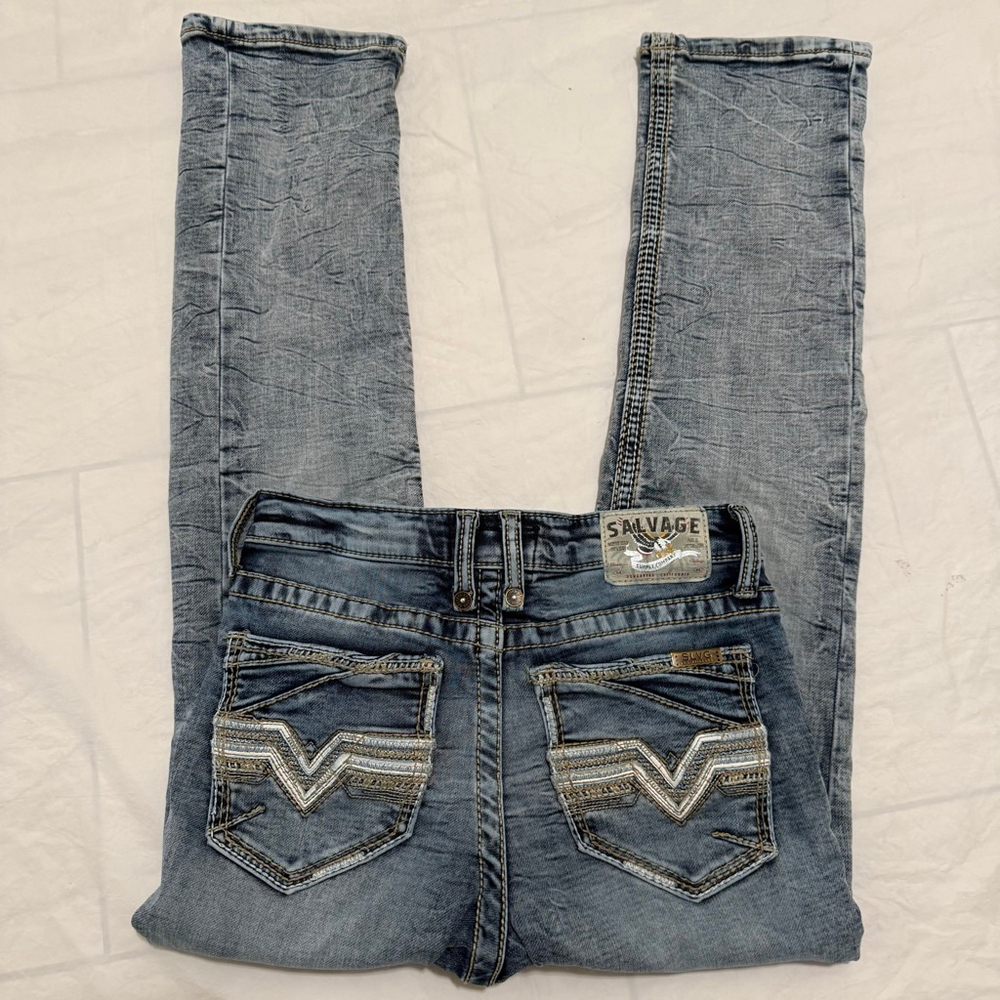 Salvage Supply Co. Straight Boys Jeans Size 14R
